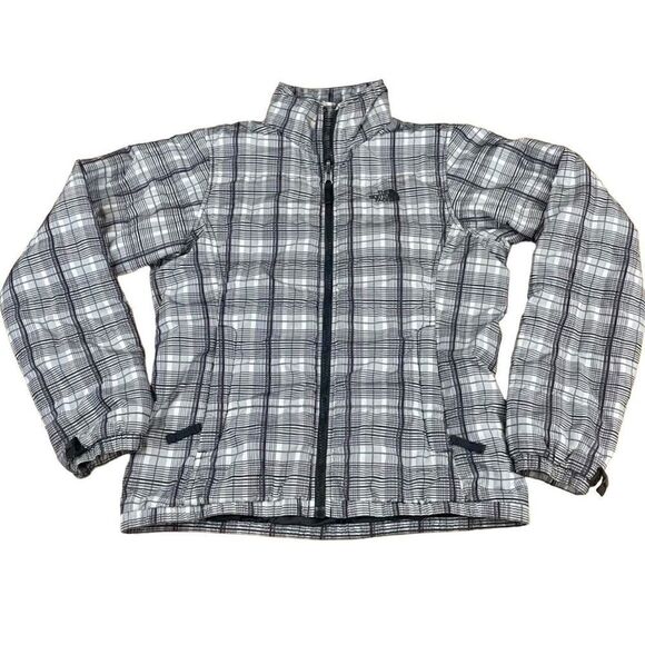 The North Face Adult Size Small Purple & Black Plaid Jacket Beautiful Condition - Picture 1 of 9